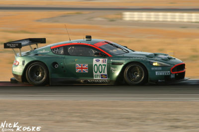 Aston Martin DBR9 entering the Attitudes (T16/17)