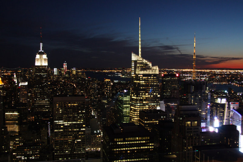 Sunset from the Top of the Rockefeller Centre