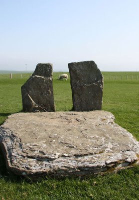 Maeshowe from the Stones of Stenness