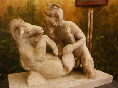 Goat & Satyr Statue, Naples