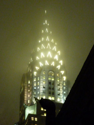 Chrysler Building on a Misty Night
