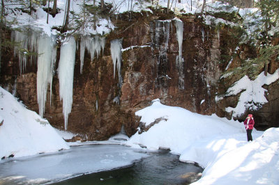 Frozen Sabbaday Falls