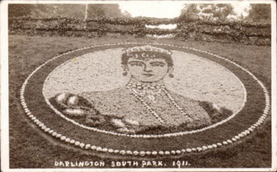 South Park Floral Display - 1911 - Showing Queen Alexandra