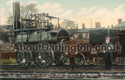 The No. 1 Engine on the Original Rails. Stockton & Darlington Railway