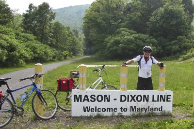 crossing into Maryland