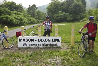 crossing into Maryland