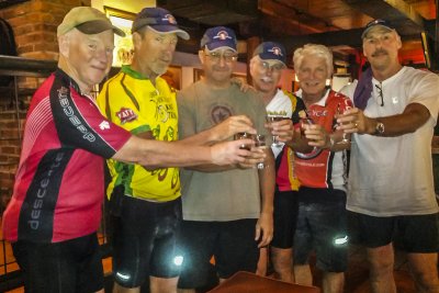 Toast to a great ride!