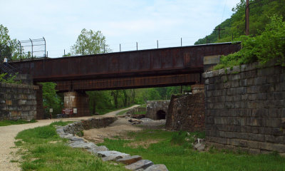 Railroad bridges opposite Harpers Ferry