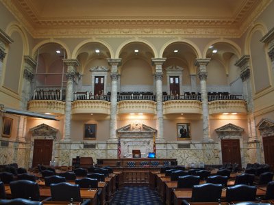 The new house of delegates chamber