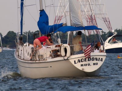 The Lacedonia sailboat