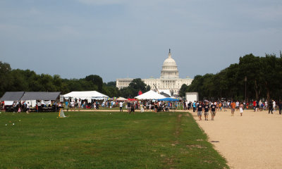 Past the Christian group on the Mall
