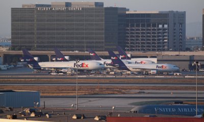 FedEx loading area at LAX