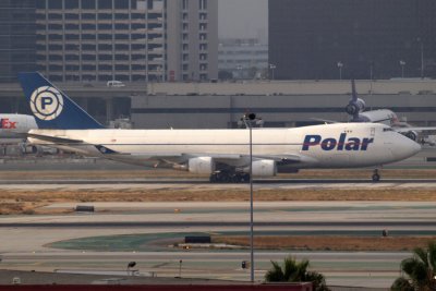 Polar 747 Cargo roaring down the runway