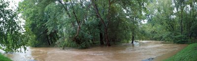 Panorama - Flooding on Seneca Creek
