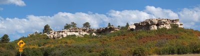 Panorama - Rock Formation near Castle Rock