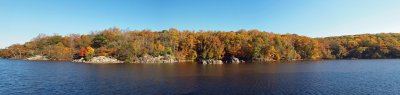 Panaroma of Widewater in Fall