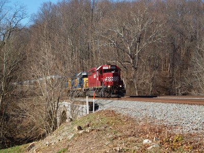 CSX train approaches