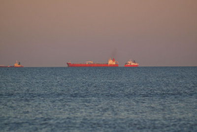 Tankers in the evening light