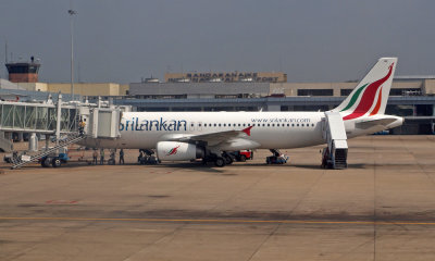 Sri Lankan A320 at Bandaranayake Airport