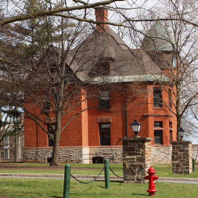 Red building