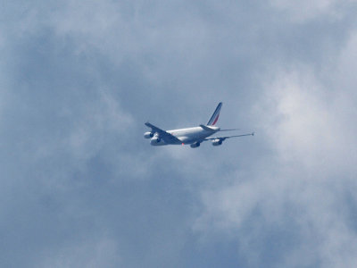 Air France A380 headed for Dulles