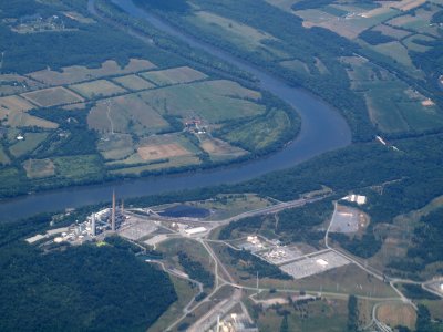 Mirant Power plant and Monocacy Aqueduct on the Potomac
