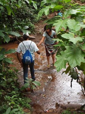 A lending hand across the stream