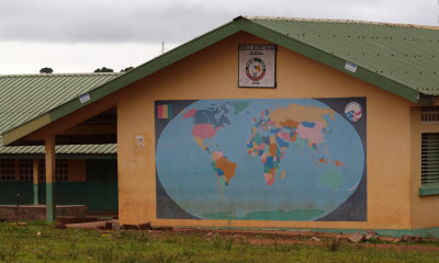 Peace Corps symbol at Christina's school
