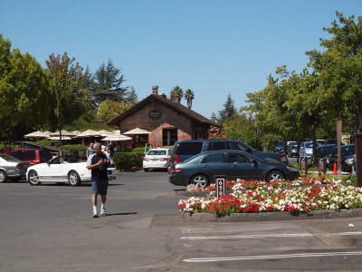 Where we parked in Yountville 