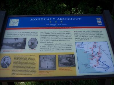 Marker at Monocacy Aqueduct