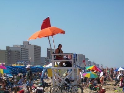Crowds on the beach