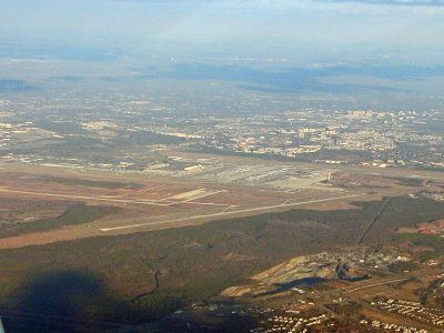Dulles International Airport from the air