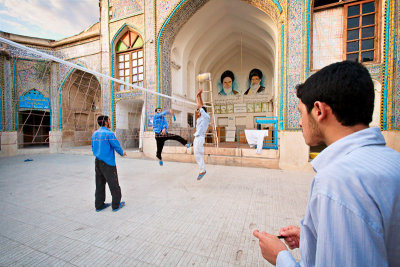 Volleyball in the madrassa - Shiraz