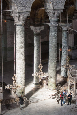 Interior columns of Aya Sofya