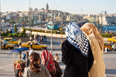 Outside New Mosque - Istanbul