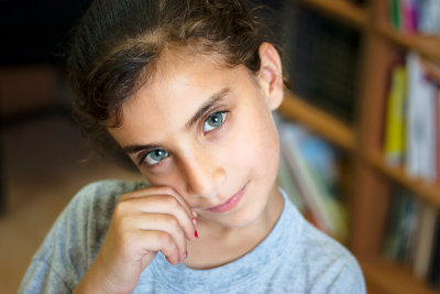 Girl in refugee camp - Jerusalem