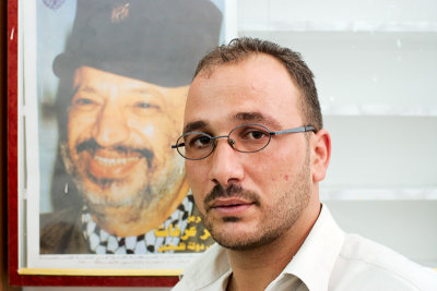 Fateh activist with Yasser Arafat - Abu Dis