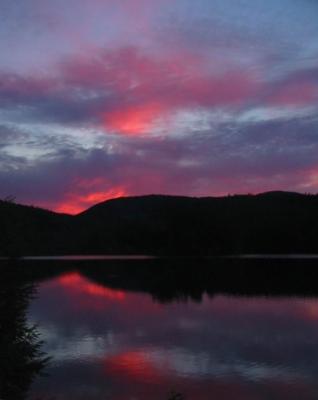 Pink Sunset - Hills Pond - 6-4-04. - McD
