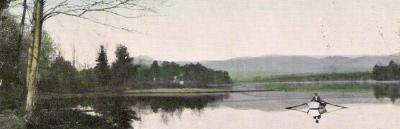 Rowboat on Crystal Lake Postcard