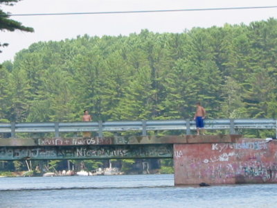 Diving from Bridge