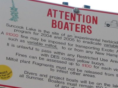 Sign for Boaters
