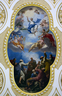 The Ascension by Bellicci on church ceiling 2011