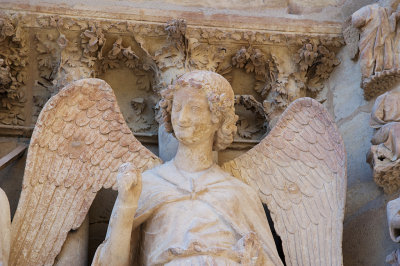 The Angel of the smile at Reims Cathedral
