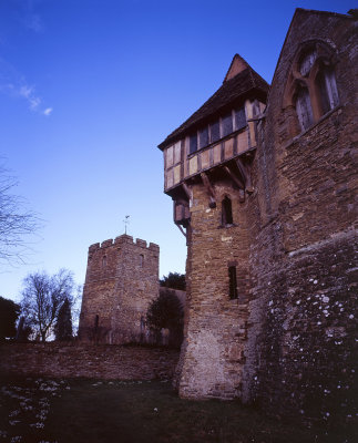 Castle south tower and church tower
