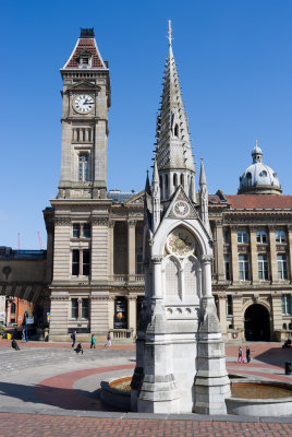 Chamberlain monument and Big Brum clock tower