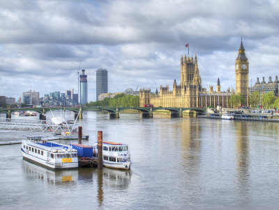 Westminster Bridge and Parliament