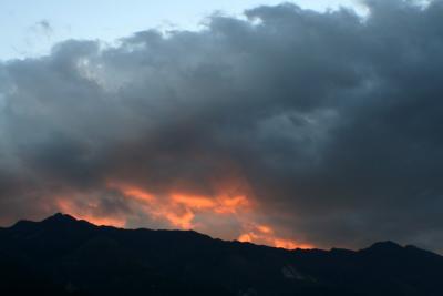 Sunset over Mt. Cangshan