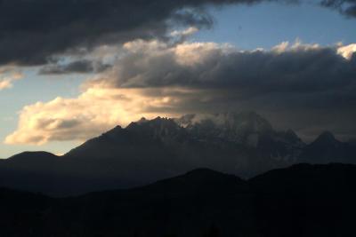 Clouds over the Mountain in Lijiang