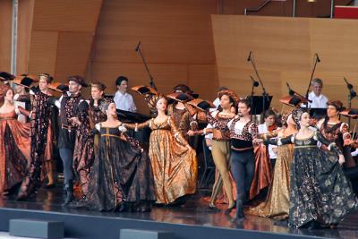 The Joffrey Ballet performs Romeo and Juliet in the Jay Pritzker Pavilion