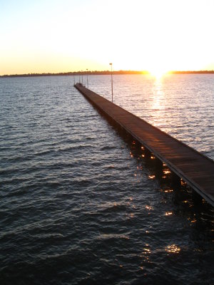 Como Jetty at Sunset (Autumn)